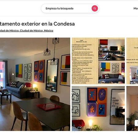 メキシコシティExcelente Departamento En La Condesaアパートメント エクステリア 写真